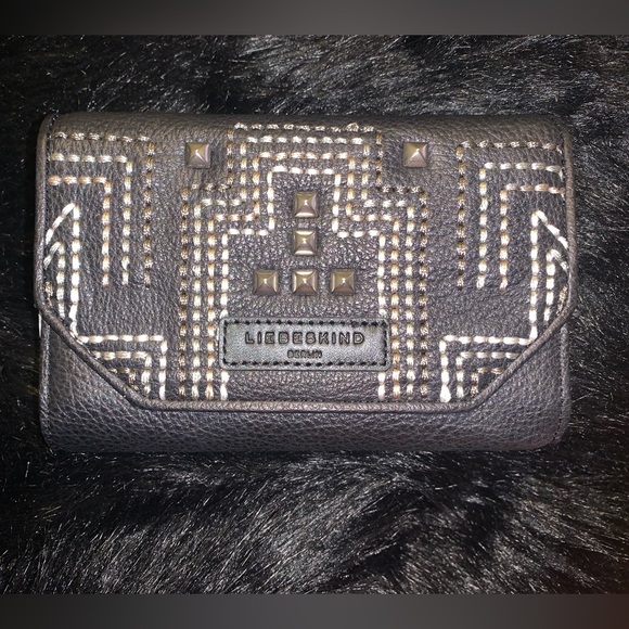 LIEBESKIND ELISA STUDDED LEATHER WALLET